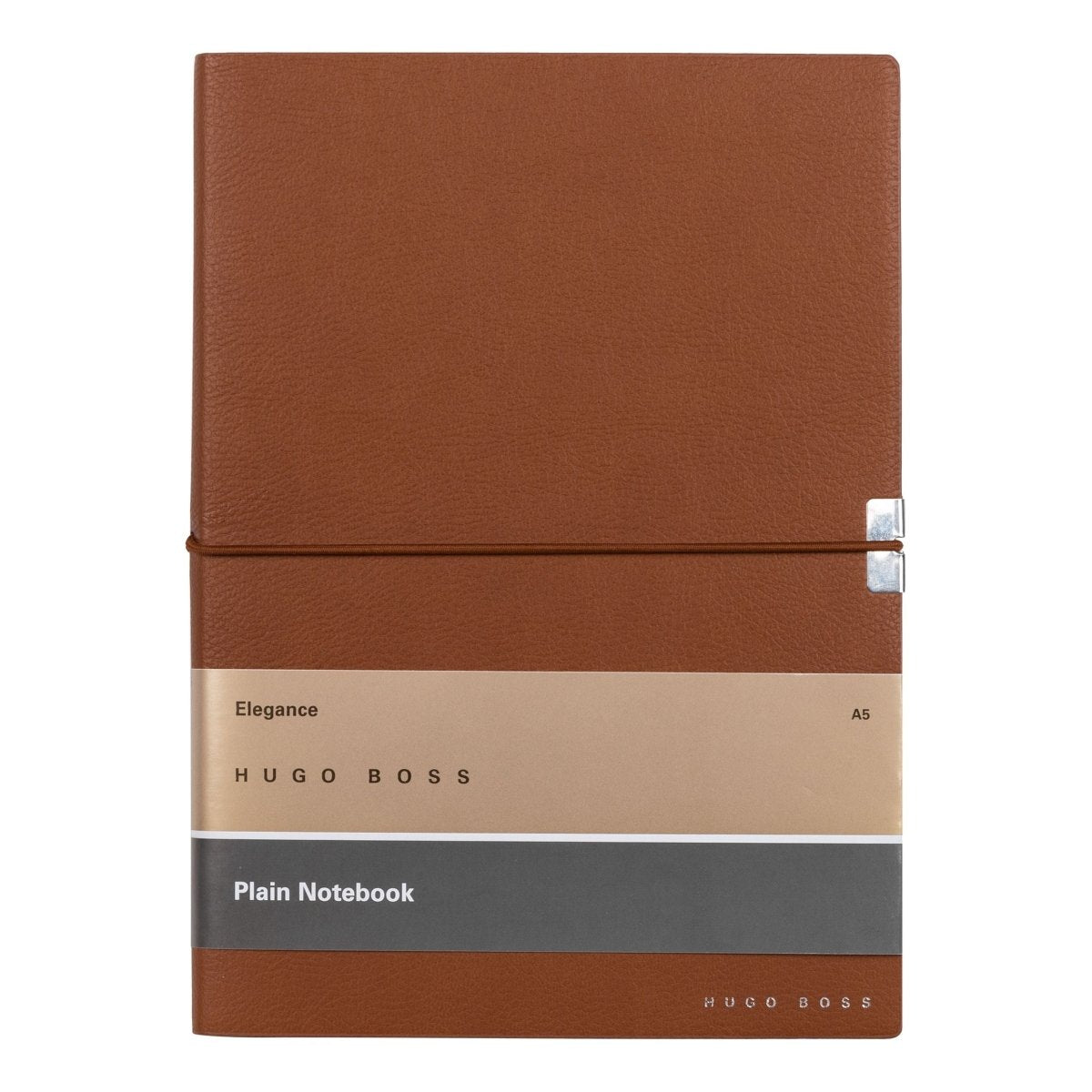 HUGO BOSS Elegance Camel Plain A5 Notebook | HNH124ZP | TIME Watches