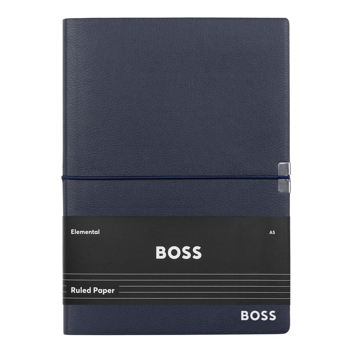 HUGO BOSS Elegance Navy Lined A5 Notebook | HNH124NL | TIME Watches