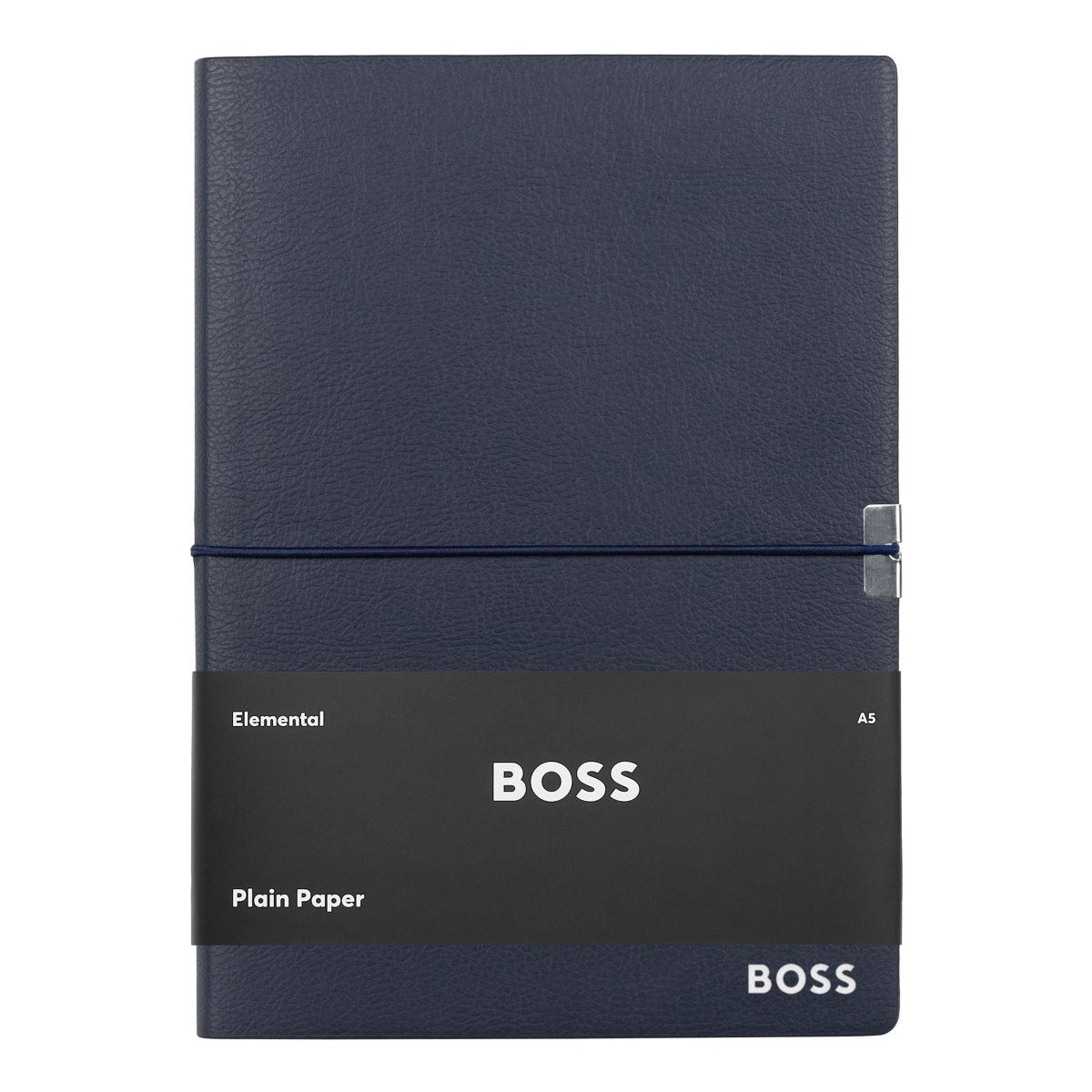 HUGO BOSS Elegance Navy Plain A5 Notebook | HNH124NP | TIME Watches