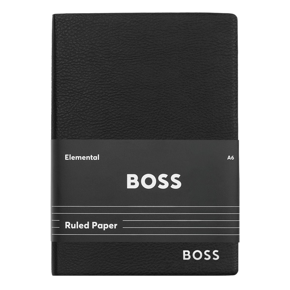 HUGO BOSS Essential Black Lined A6 Notebook | HNM121AL | TIME Watches