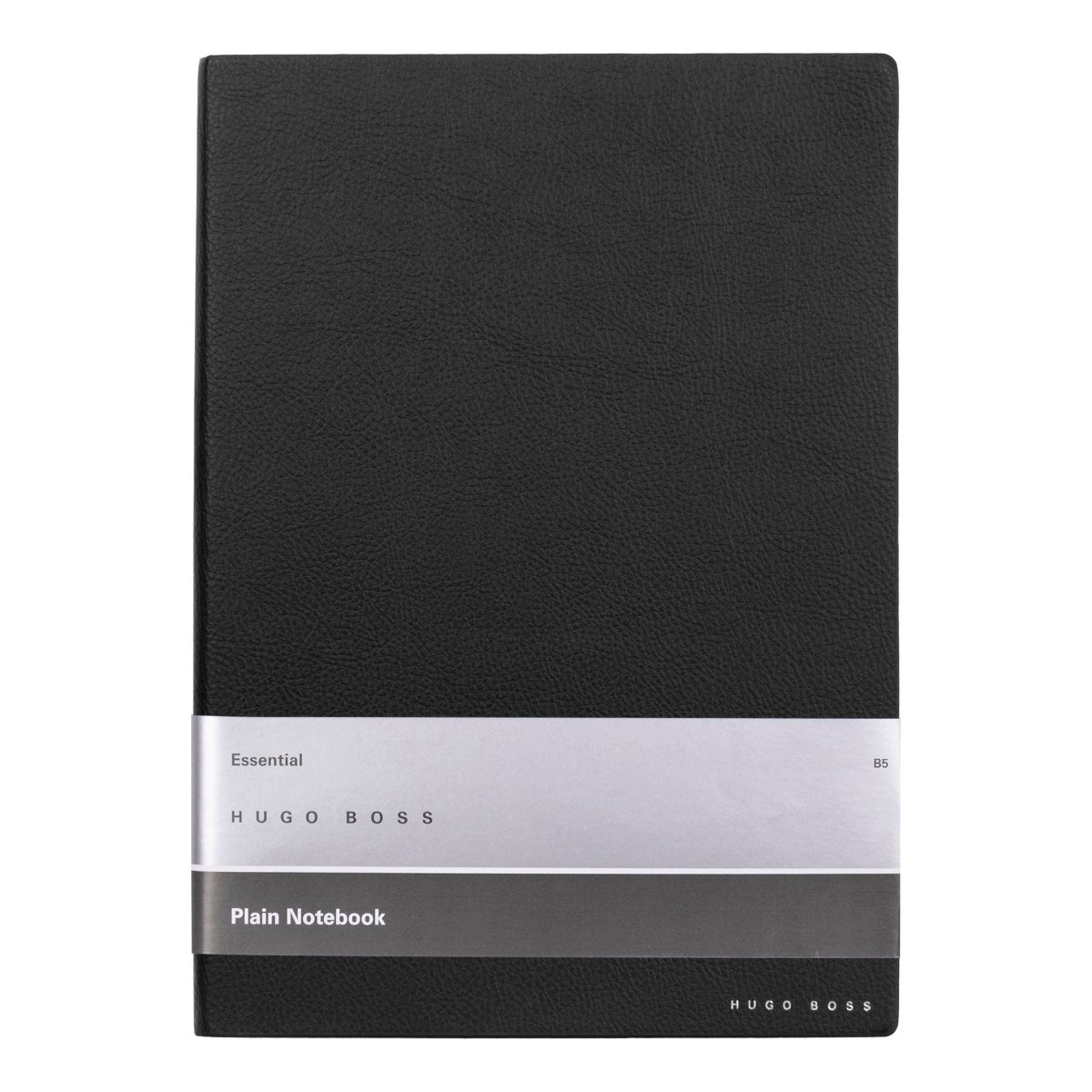 HUGO BOSS Essential Black Plain B5 Notebook | HNB121AP | TIME Watches