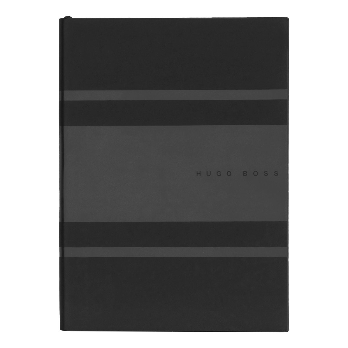 HUGO BOSS Essential Gear Matrix Black Lined A5 Notebook | HNH127AL | TIME Watches