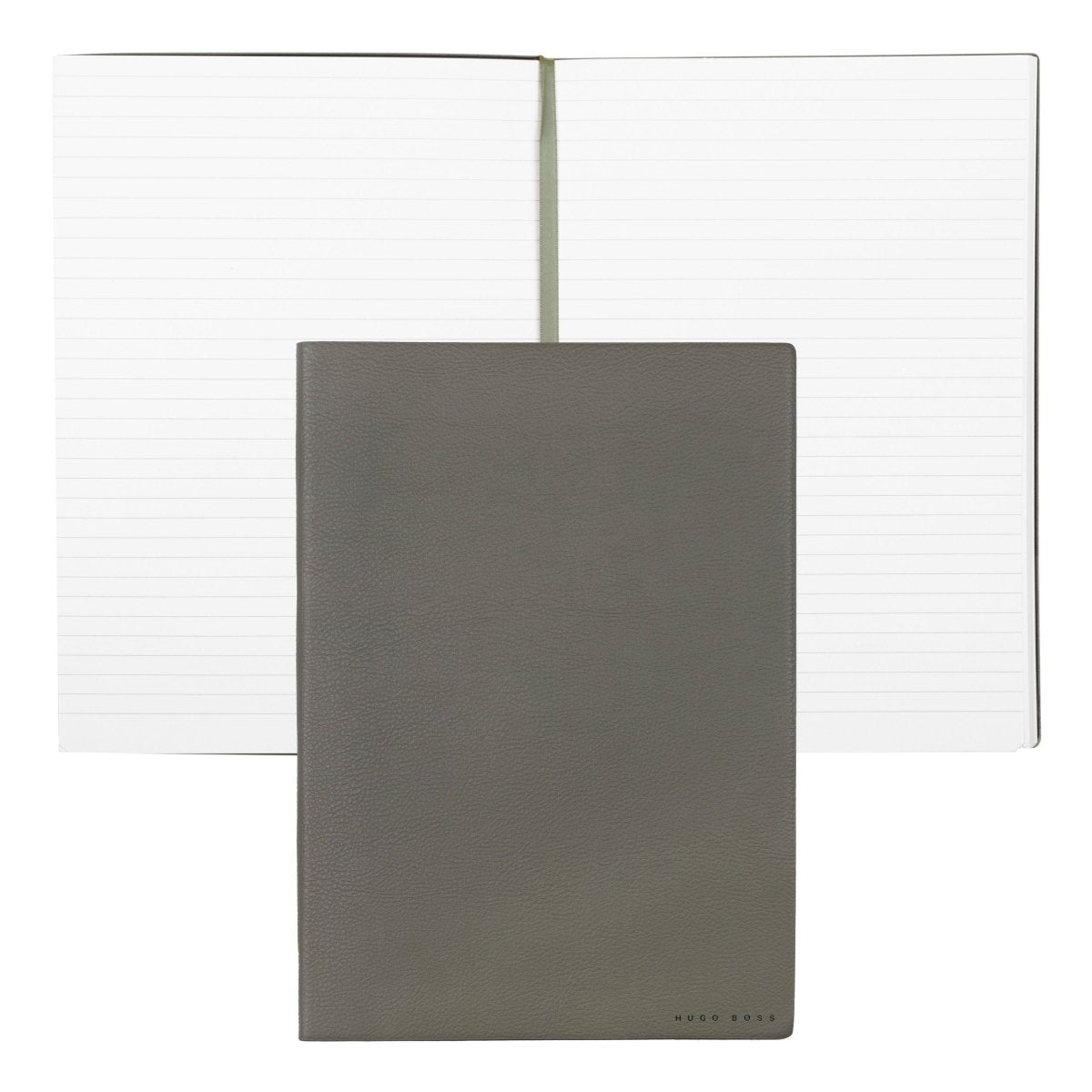 HUGO BOSS Essential Khaki Lined B5 Notebook | HNB121TL | TIME Watches