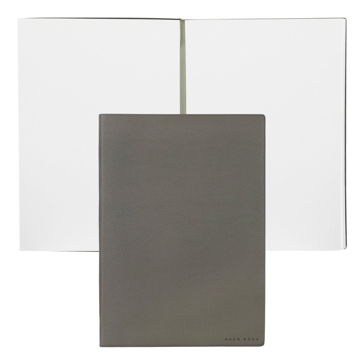 HUGO BOSS Essential Khaki Plain B5 Notebook | HNB121TP | TIME Watches