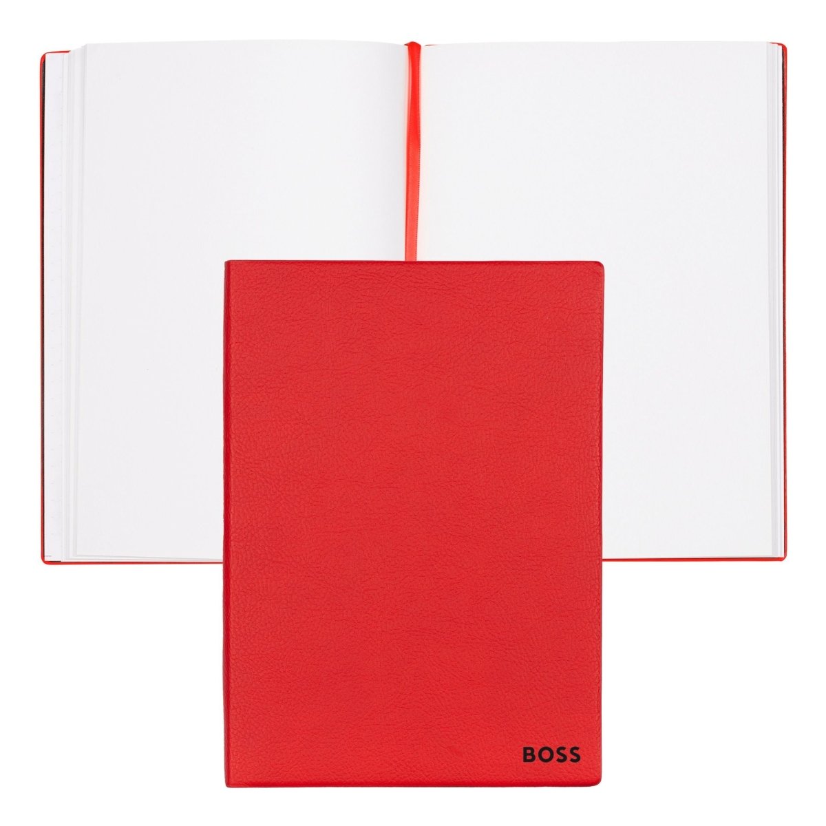 HUGO BOSS Essential Red Lined A5 Notebook | HNH121PL | TIME Watches