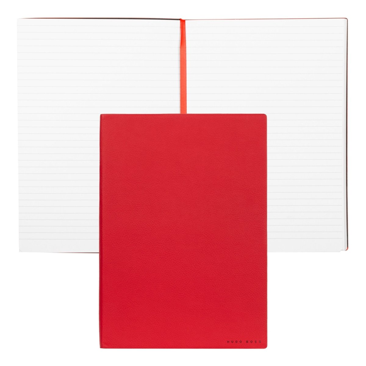 HUGO BOSS Essential Red Lined B5 Notebook | HNB121PL | TIME Watches