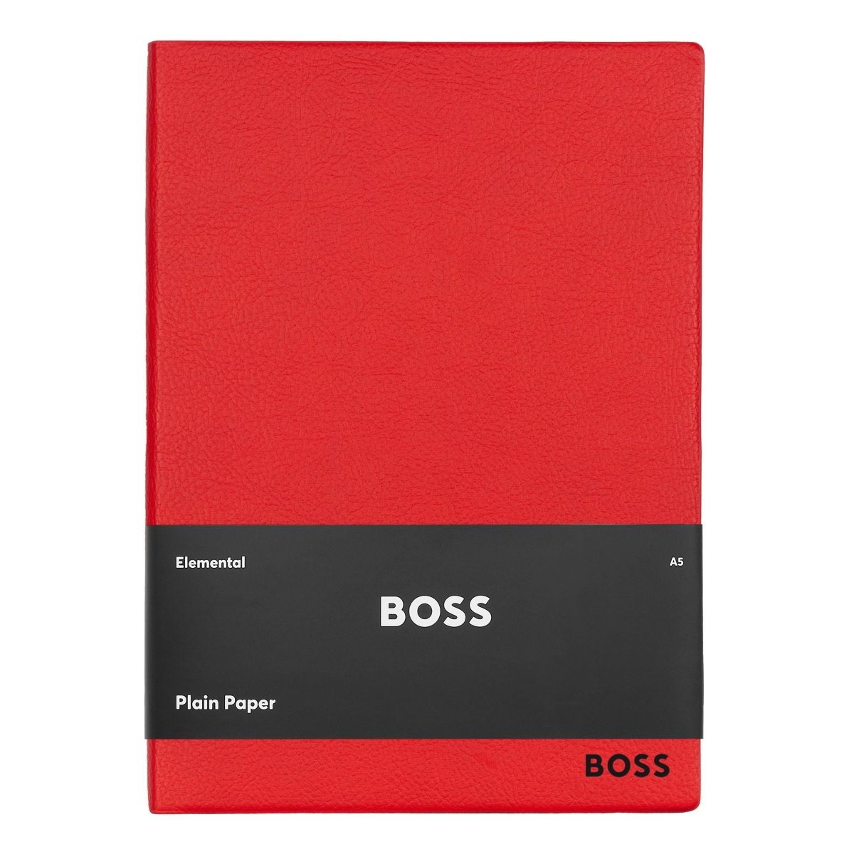 HUGO BOSS Essential Red Plain A5 Notebook | HNH121PP | TIME Watches