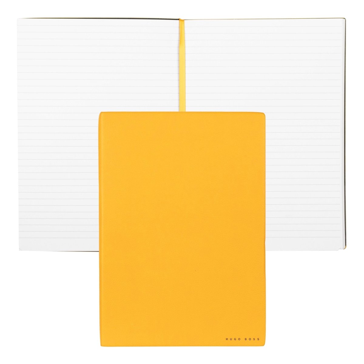 HUGO BOSS Essential Yellow Lined B5 Notebook | HNB121SL | TIME Watches