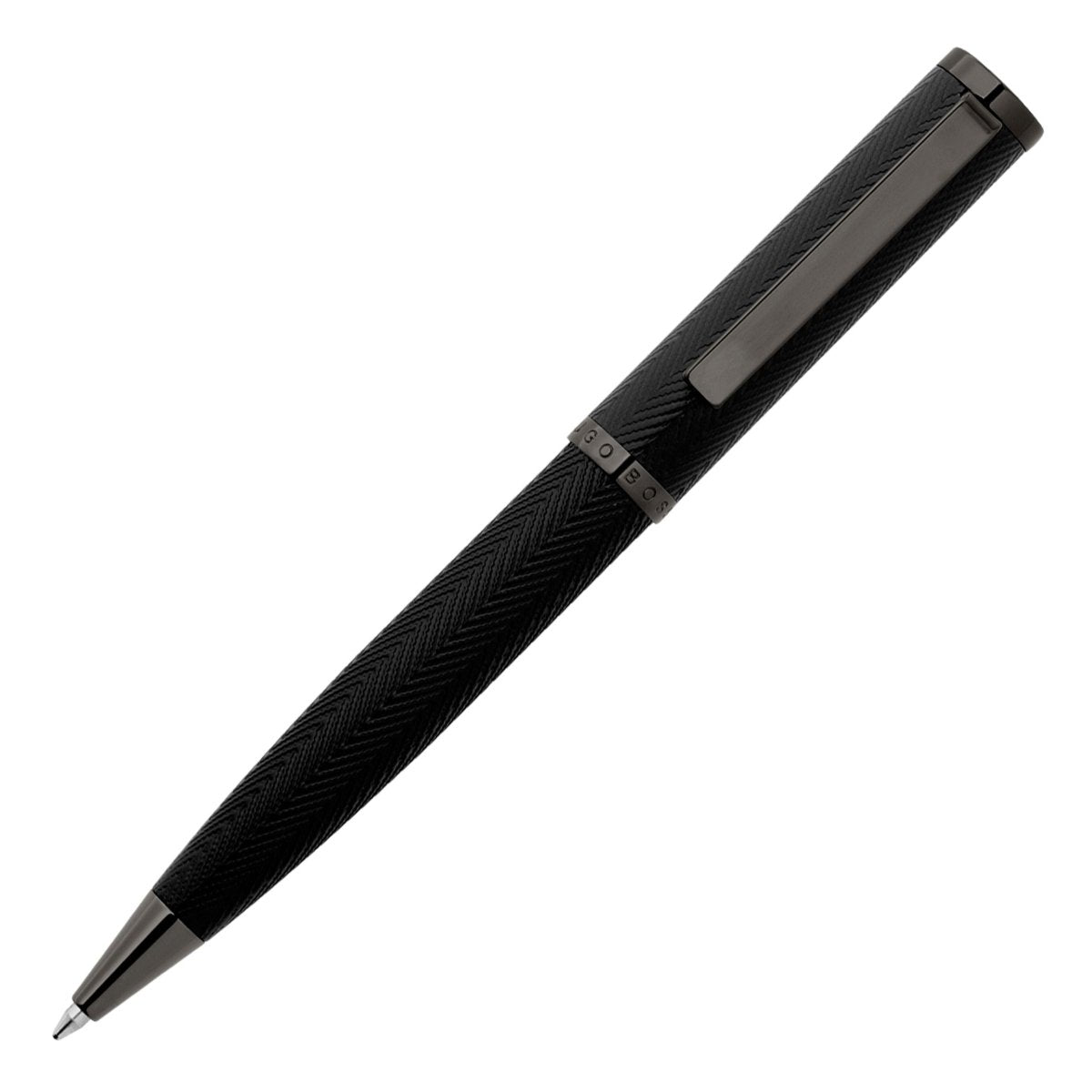 HUGO BOSS Formation Herringbone Gun Ballpoint Pen | HSI1064D | TIME Watches