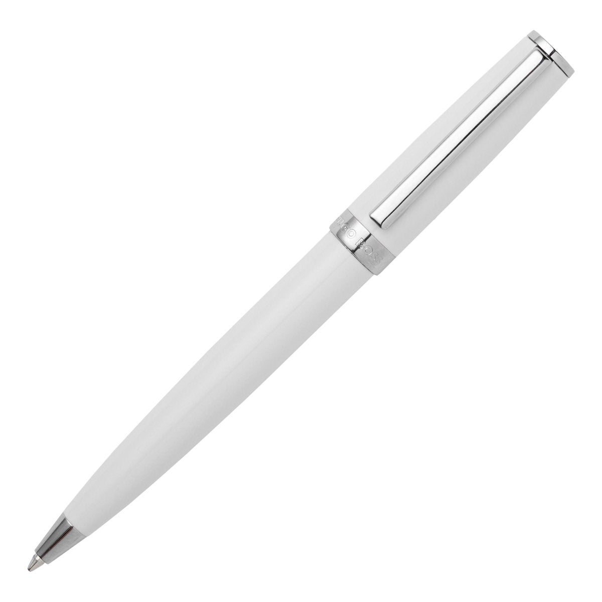 HUGO BOSS Gear Icon White Ballpoint Pen | HSN2544G | TIME Watches