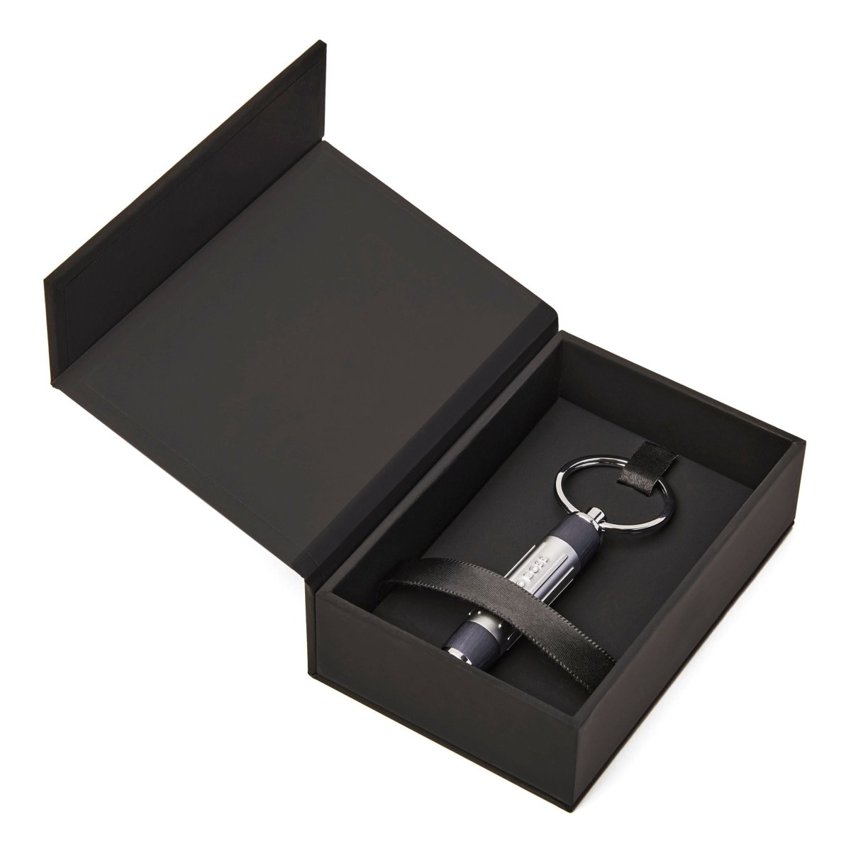 HUGO BOSS Gear Ribs Gun Key Ring | HAK306D | TIME Watches