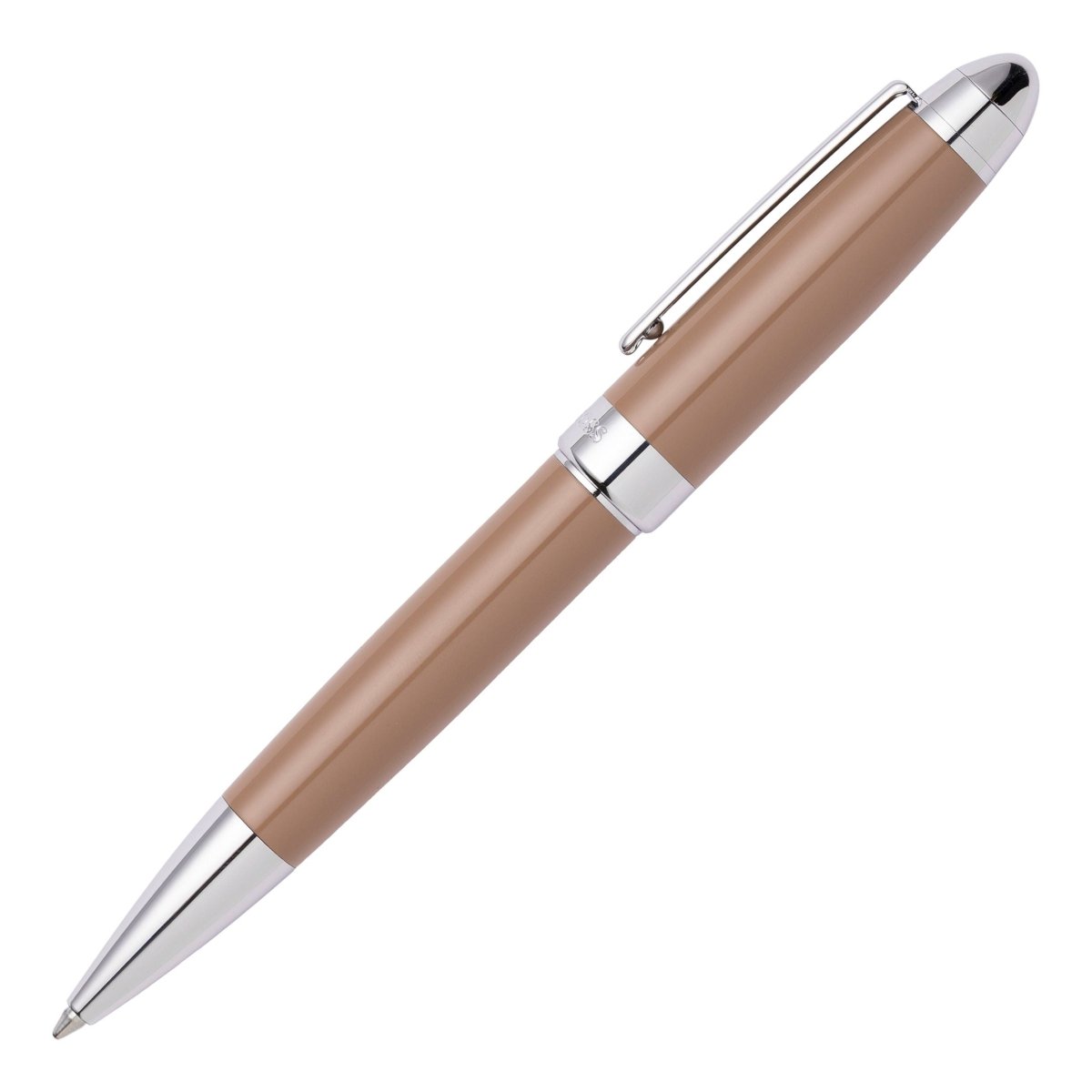 HUGO BOSS Icon Camel/Chrome Ballpoint Pen | HSN0014Z | TIME Watches