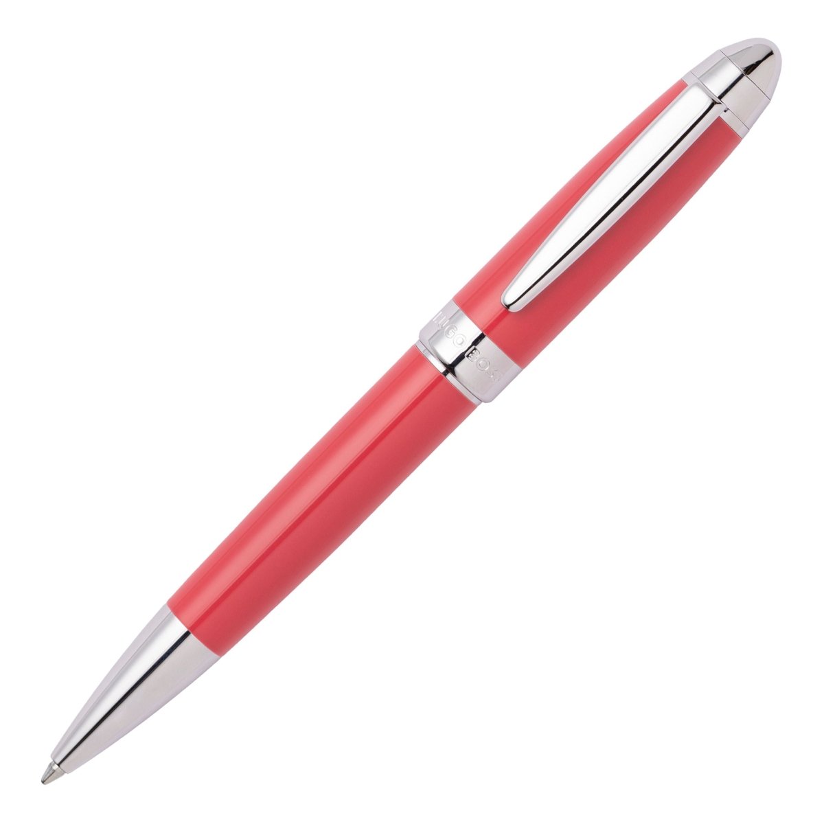 HUGO BOSS Icon Corail/Chrome Ballpoint Pen | HSN0014P | TIME Watches
