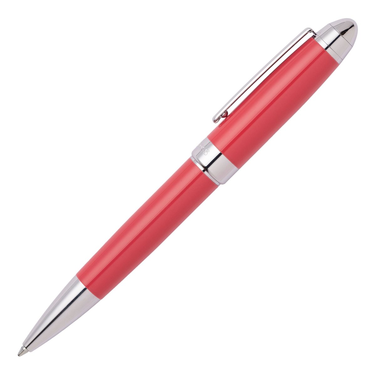 HUGO BOSS Icon Corail/Chrome Ballpoint Pen | HSN0014P | TIME Watches