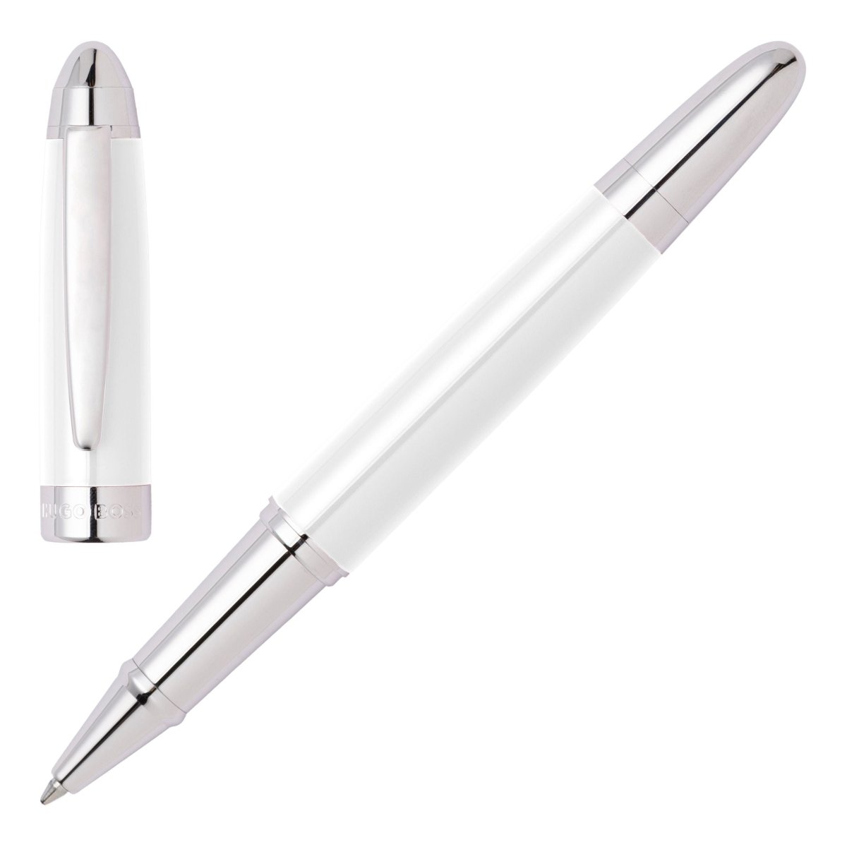 HUGO BOSS Icon White Rollerball Pen | HSN0015F | TIME Watches
