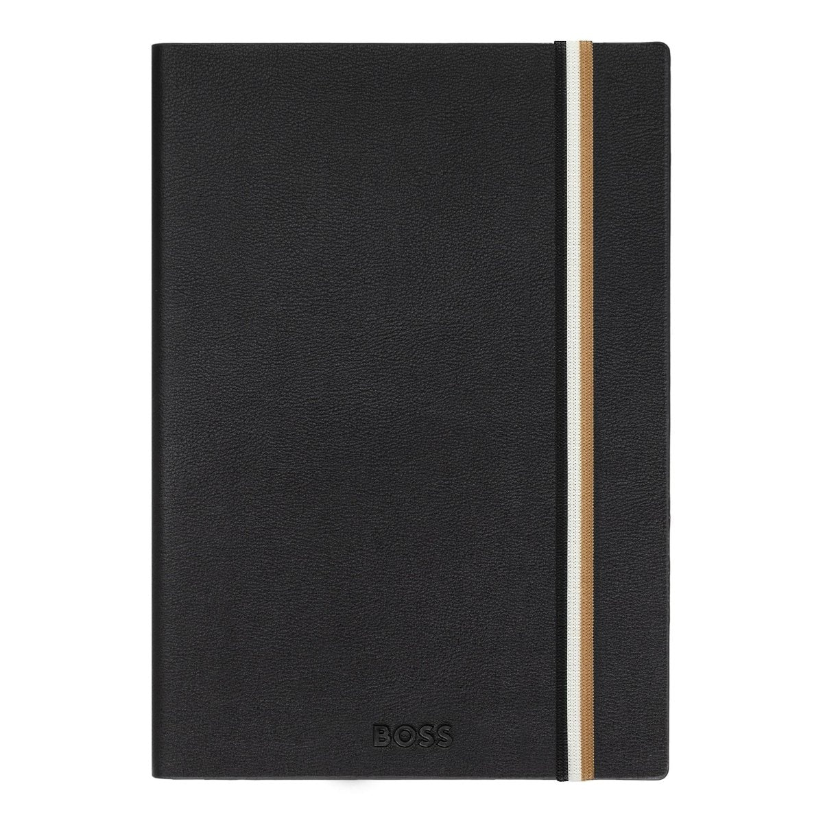 HUGO BOSS Iconic Black Lined A5 Notebook | HNH321AL | TIME Watches