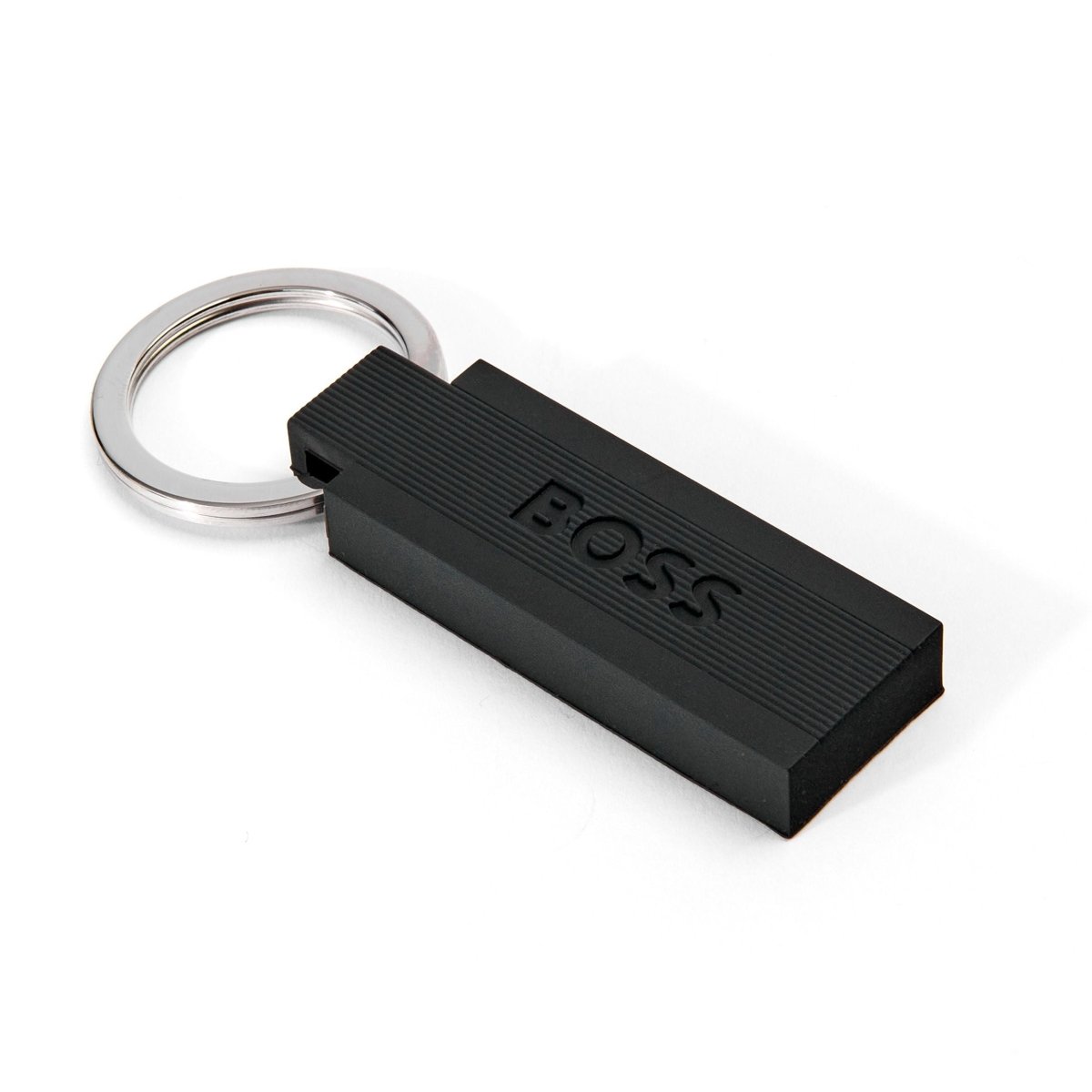 HUGO BOSS Iconic Blacl Edge Key Ring | HAK421A | TIME Watches