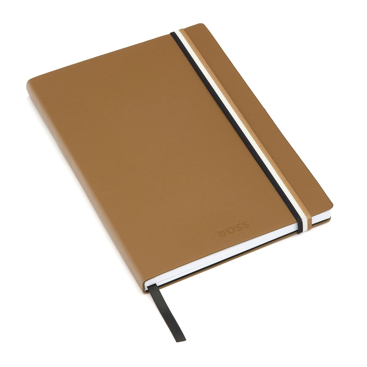 HUGO BOSS Iconic Camel Lined A5 Notebook | HNH321XL | TIME Watches