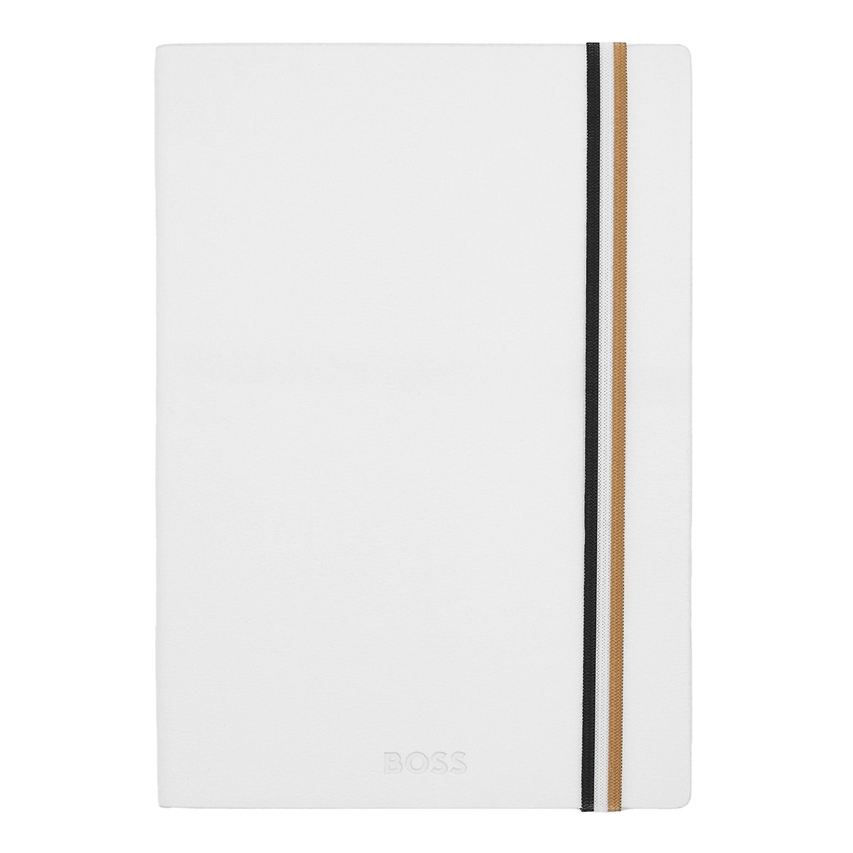 HUGO BOSS Iconic White Lined A5 Notebook | HNH321WL | TIME Watches