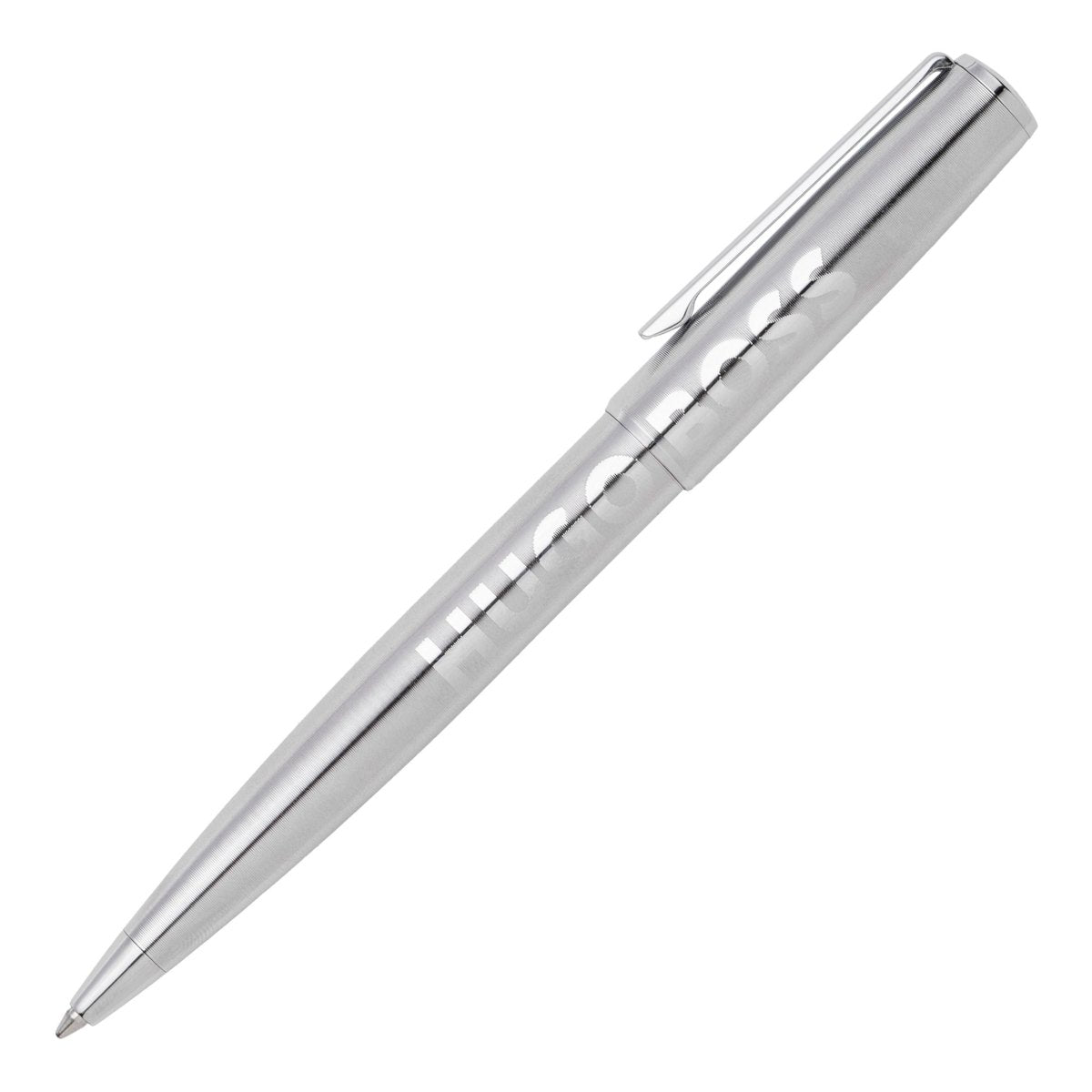 HUGO BOSS Label Chrome Ballpoint Pen | HSH2094B | TIME Watches