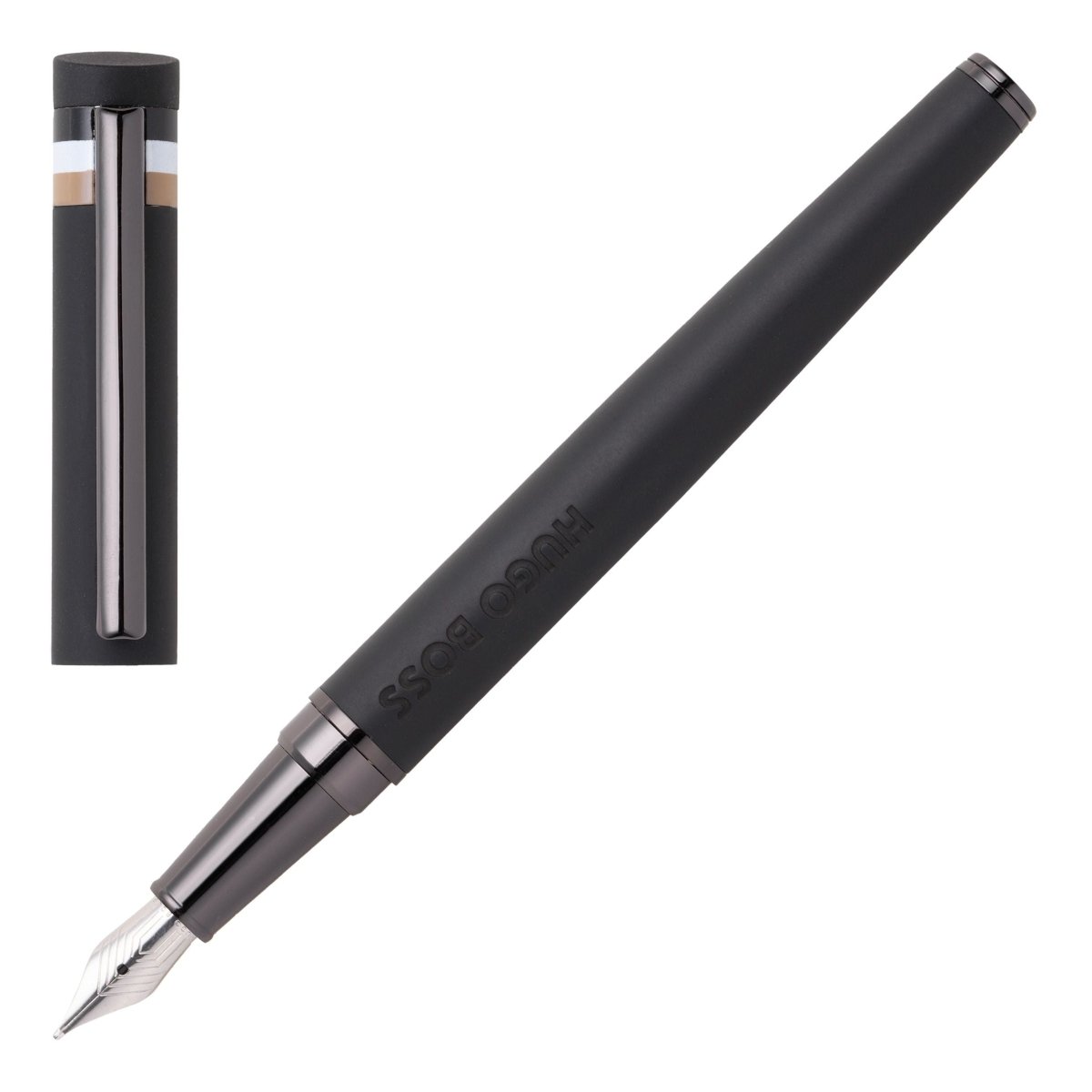 HUGO BOSS Loop Black Iconic Fountain Pen | HSG3522A | TIME Watches