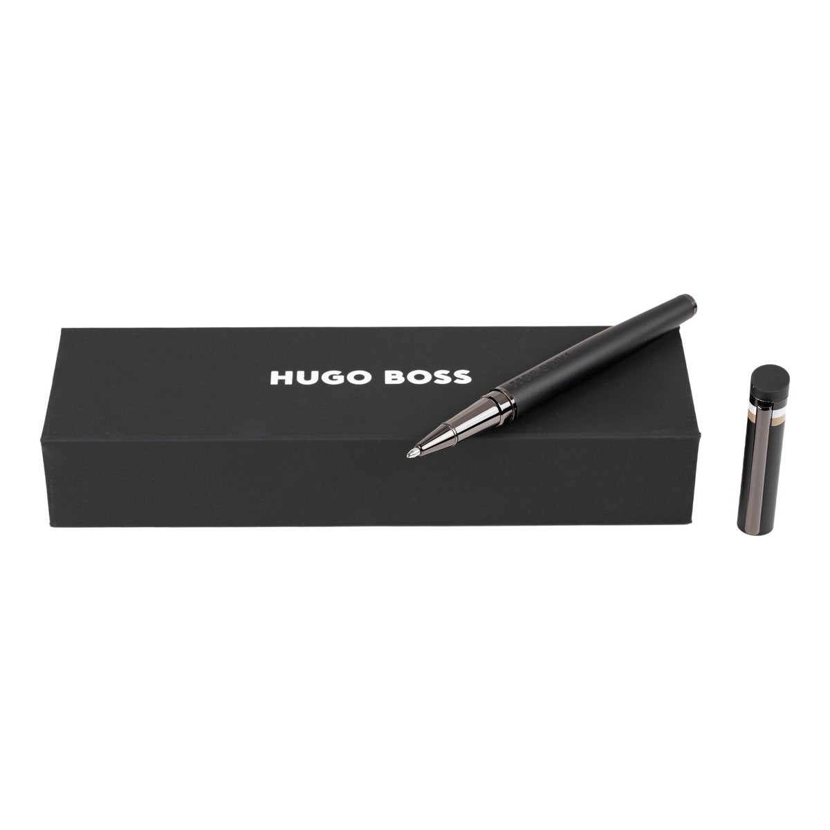 HUGO BOSS Loop Black Iconic Rollerball Pen | HSG3525A | TIME Watches