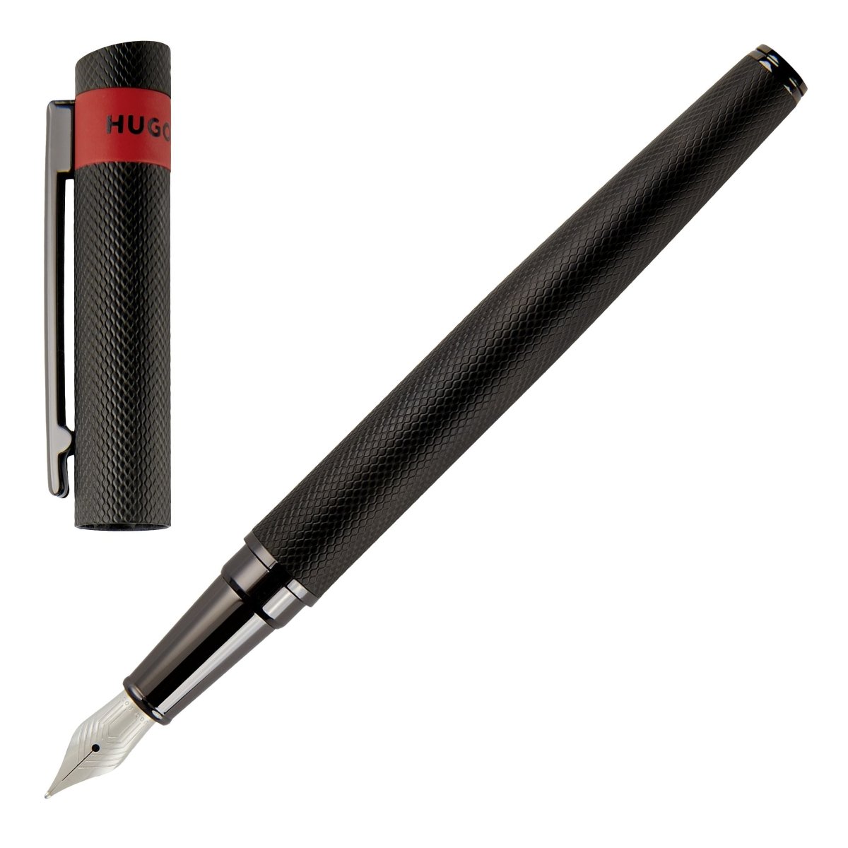 HUGO BOSS Loop Diamond Black Foutain Pen | HSW3672A | TIME Watches