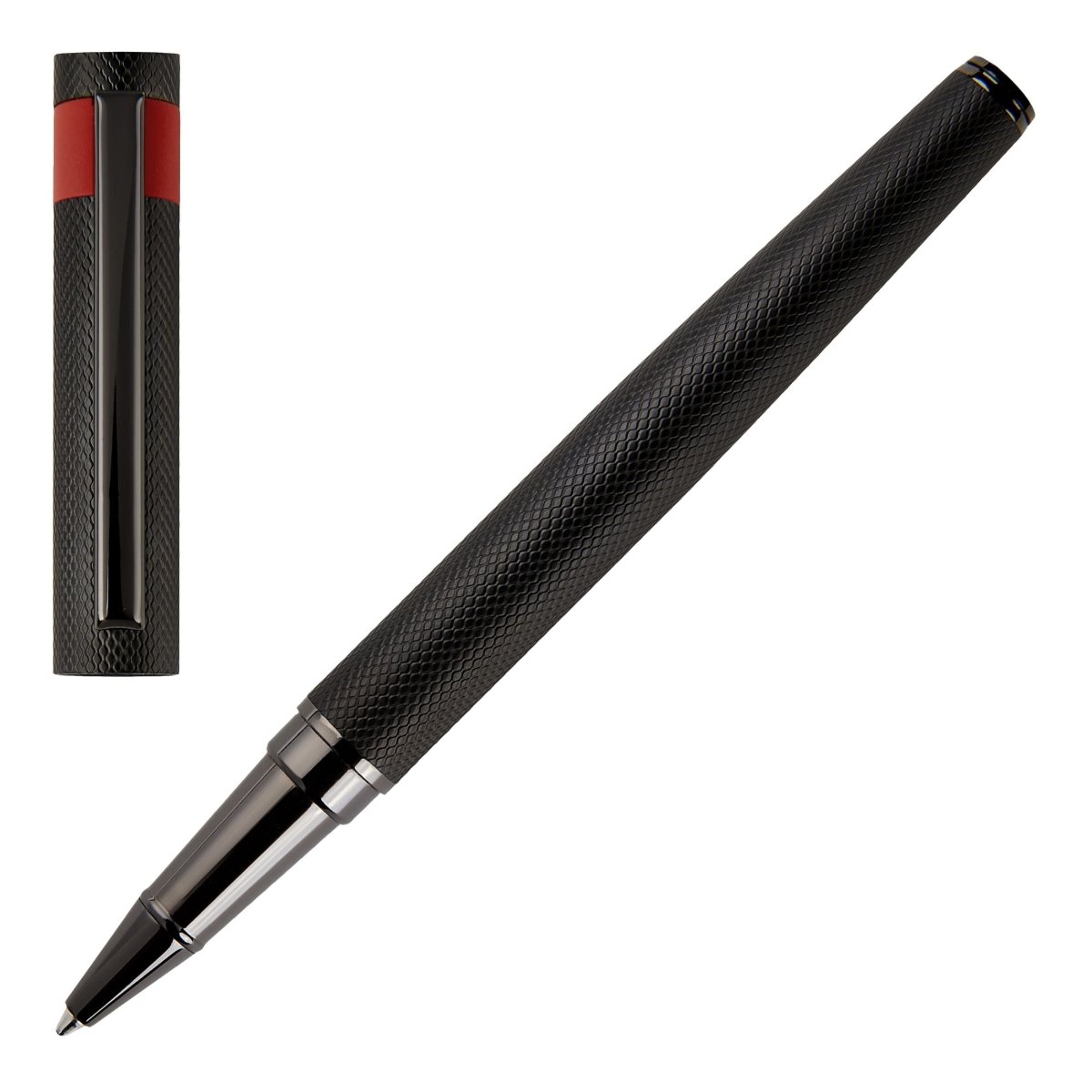 HUGO BOSS Loop Diamond Black Rollerball Pen | HSW3675A | TIME Watches