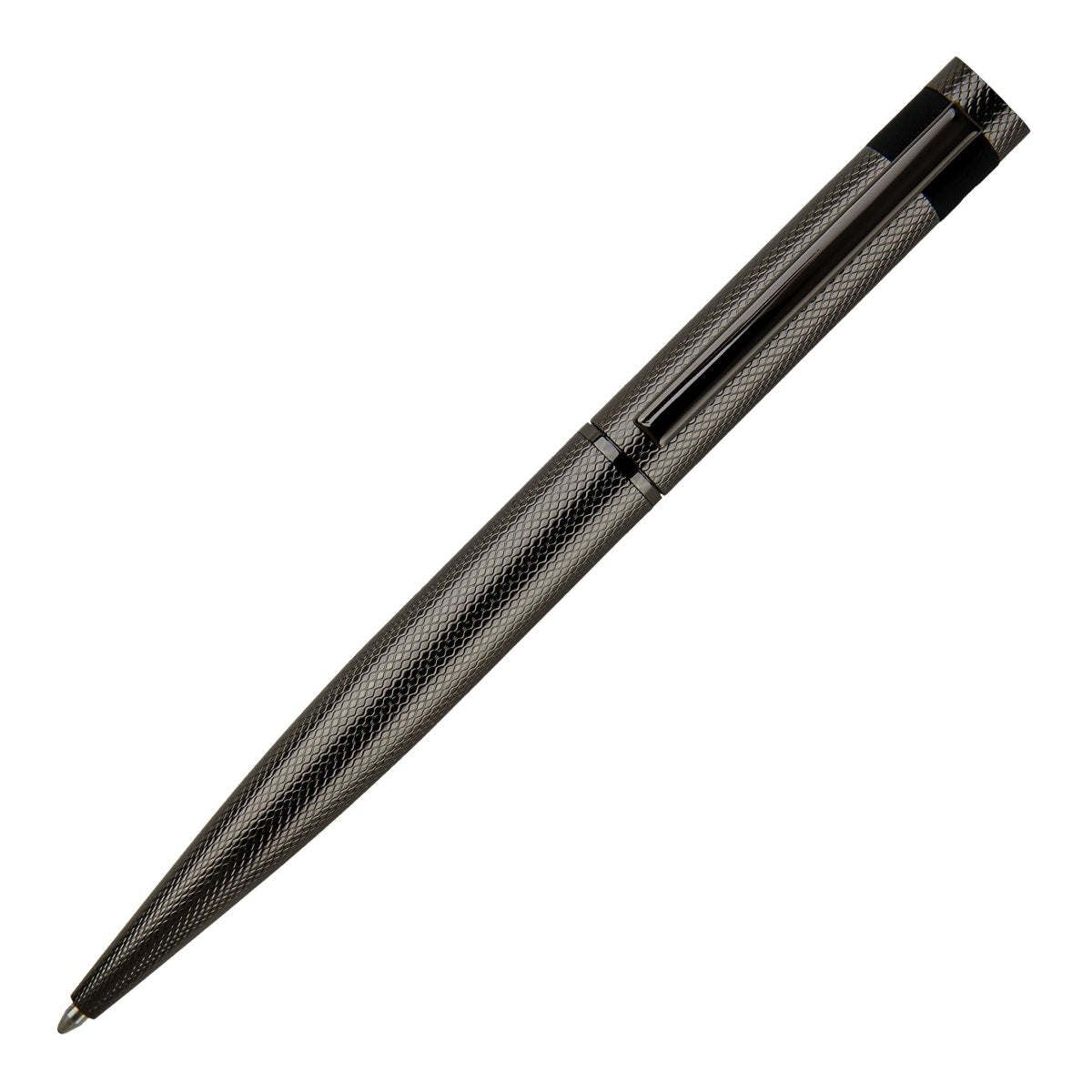 HUGO BOSS Loop Diamond Gun Ballpoint Pen | HSW3674D | TIME Watches