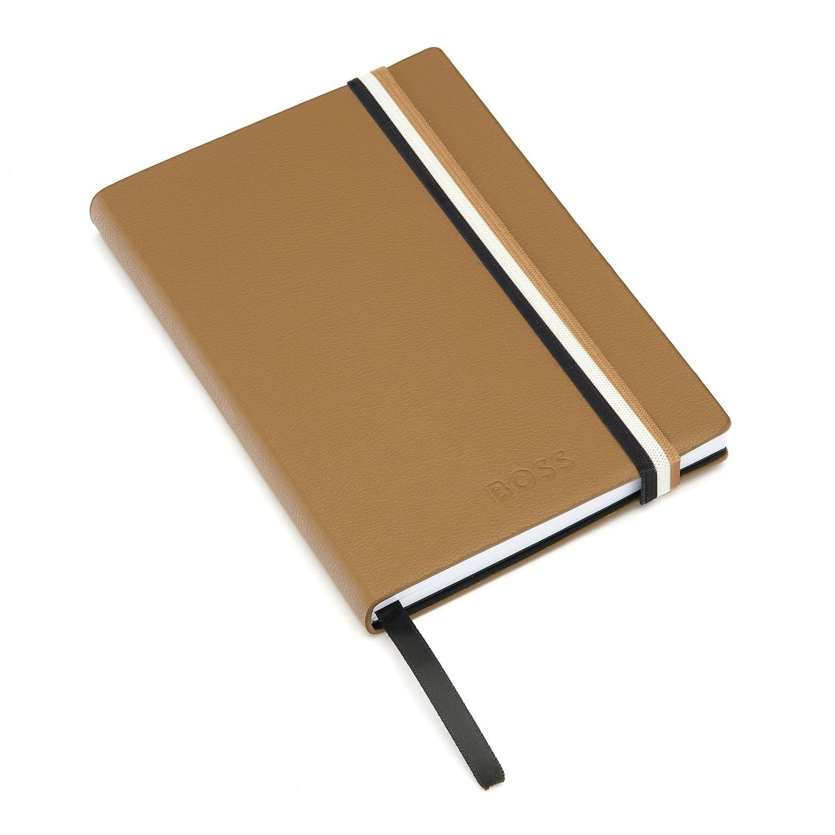 HUGO BOSS Loop Iconic Camel Lined A6 Notebook | HNM421XL | TIME Watches
