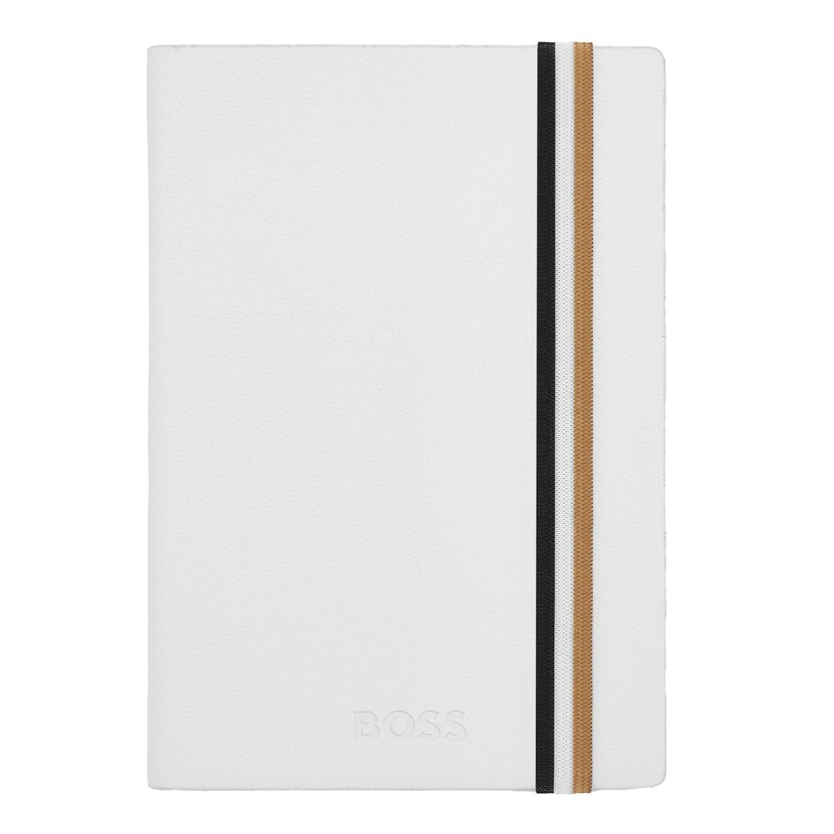 HUGO BOSS Loop Iconic White Lined A6 Notebook | HNM421WL | TIME Watches