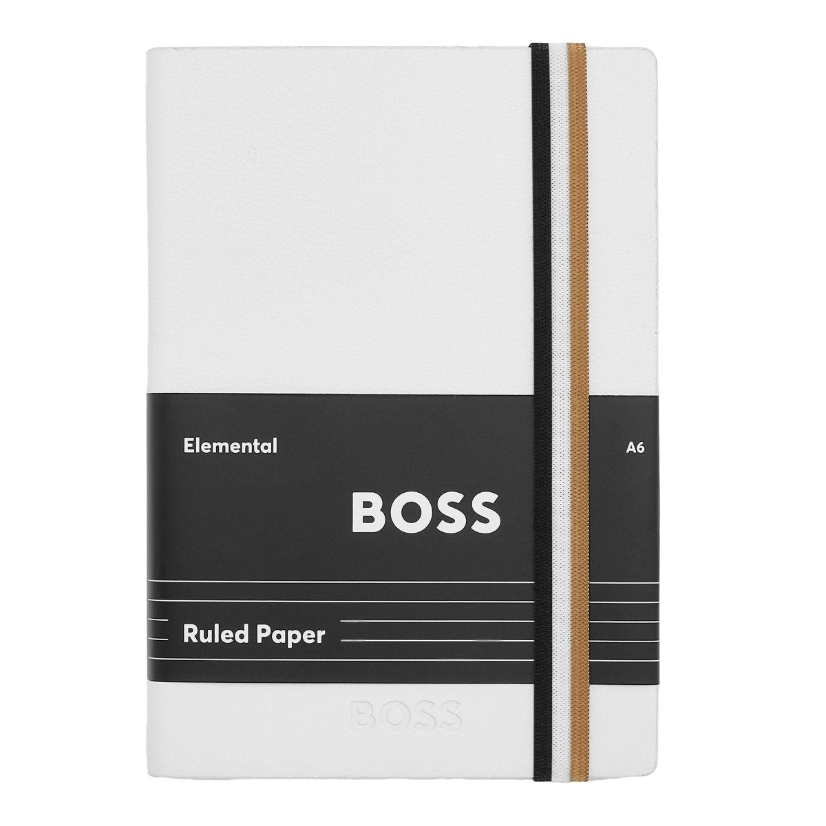 HUGO BOSS Loop Iconic White Lined A6 Notebook | HNM421WL | TIME Watches