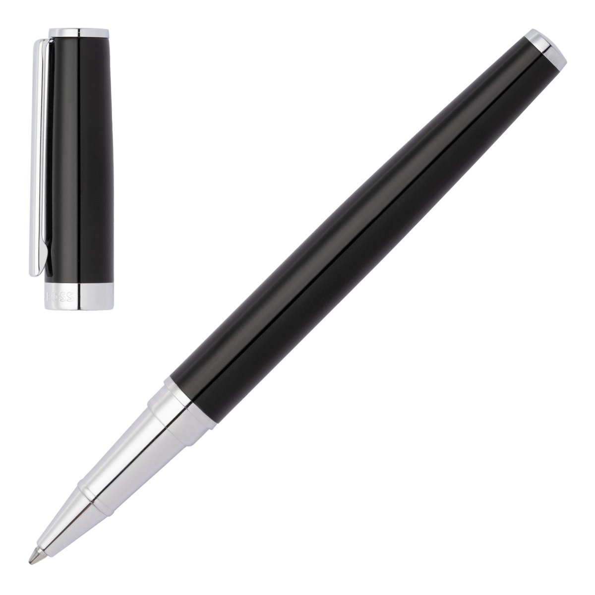HUGO BOSS Rollerball pen Gear Icon Black | HSN2545A | TIME Watches