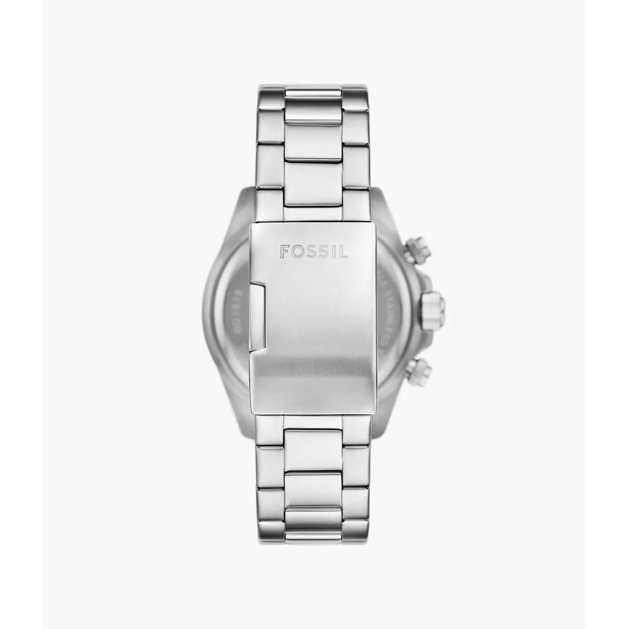 Fossil Autocross Quartz Chronograph Green Dial Steel Strap Men's Watch | FS6127