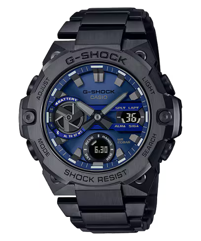CASIO G-Shock G-Steel Digital Analogue Black Men's Watch | GST-B400BD-1A2D
