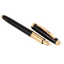Sheaffer 100 Fountain Pen Gloss Black Gold Trim | E0932253-30