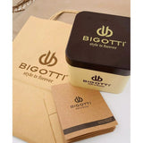 Bigotti Rose Gold Stainless Steel Green Multi-Dial Watch | BG.1.10492-4