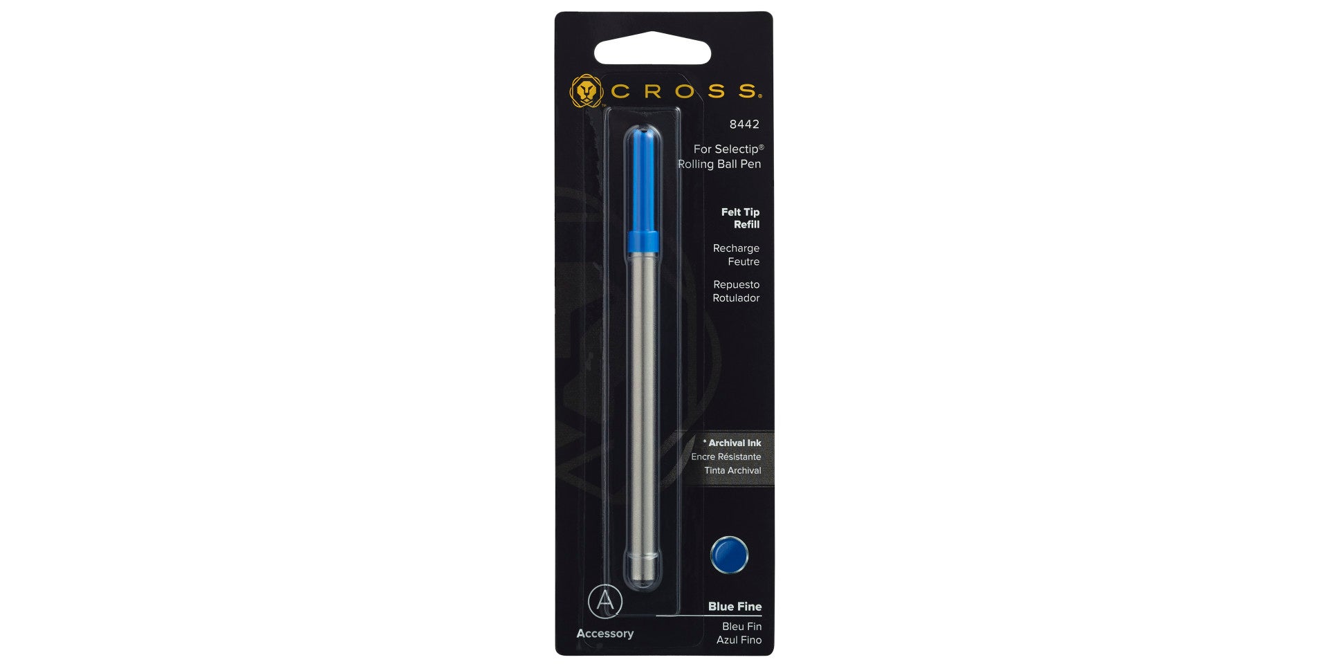 Porous-Point (Felt-Tip) Refill for Selectip® Pens - Blue - Fine