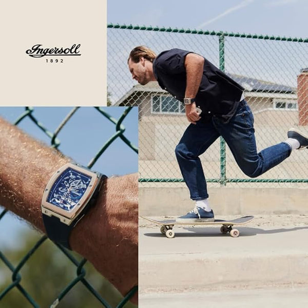 Ingersoll 1892 The Challenger Automatic with Blue Dial Men's Watch | I12304