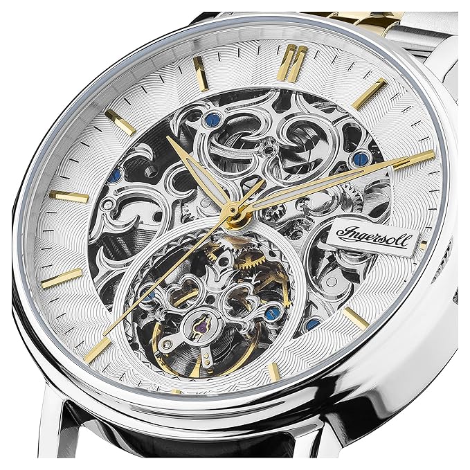 Ingersoll 1892 The Charles Automatic White Skeleton Dial Men's Watch | I05806 | Time Watch Specialists