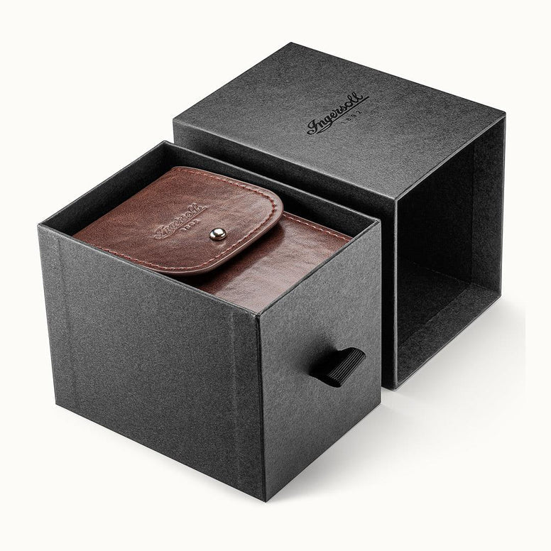 Ingersoll The Hawley Black Automatic Black Leather Men's Watch | I04602 | TIME Watches