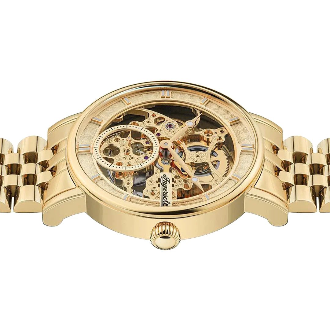 Ingersoll - – The Herald Automatic Gold - Tone Men's Watch | I00408 | Time Watch Specialists
