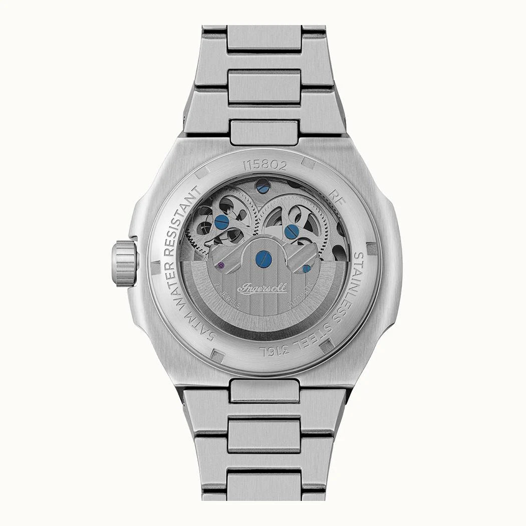 Ingersoll The Spirit Black Skeleton Automatic Dial Stainless Steel Men's Watch | I15802 | TIME Watches