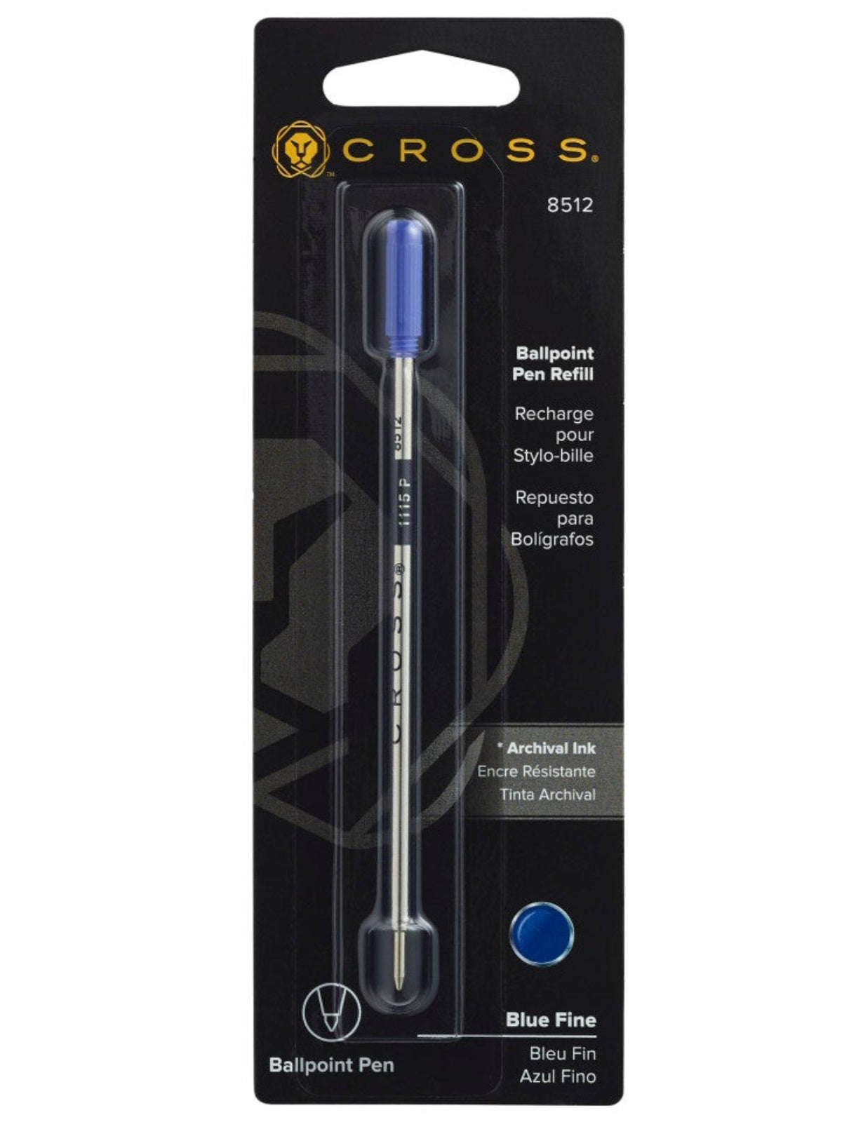 CROSS Ballpoint Pen Refill - Blue - Fine - Single Pack | 8512