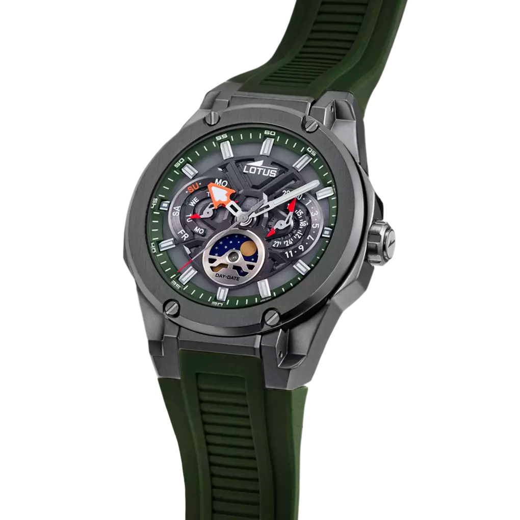 Lotus Vortex Grey Dial Moonphase Men’s Watch | 18946/5