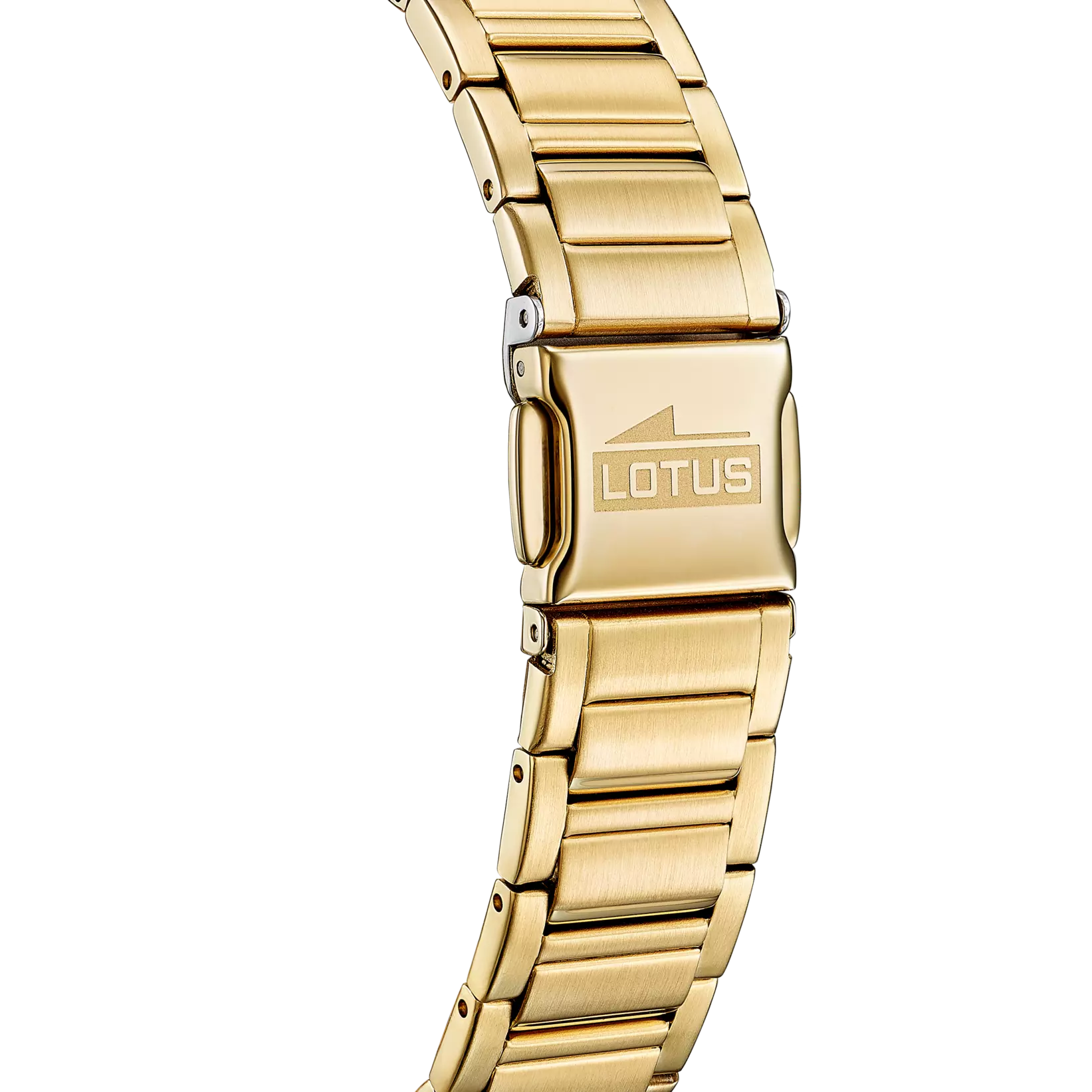 Lotus Square White Dial Gold Women's Watch | 18970/1