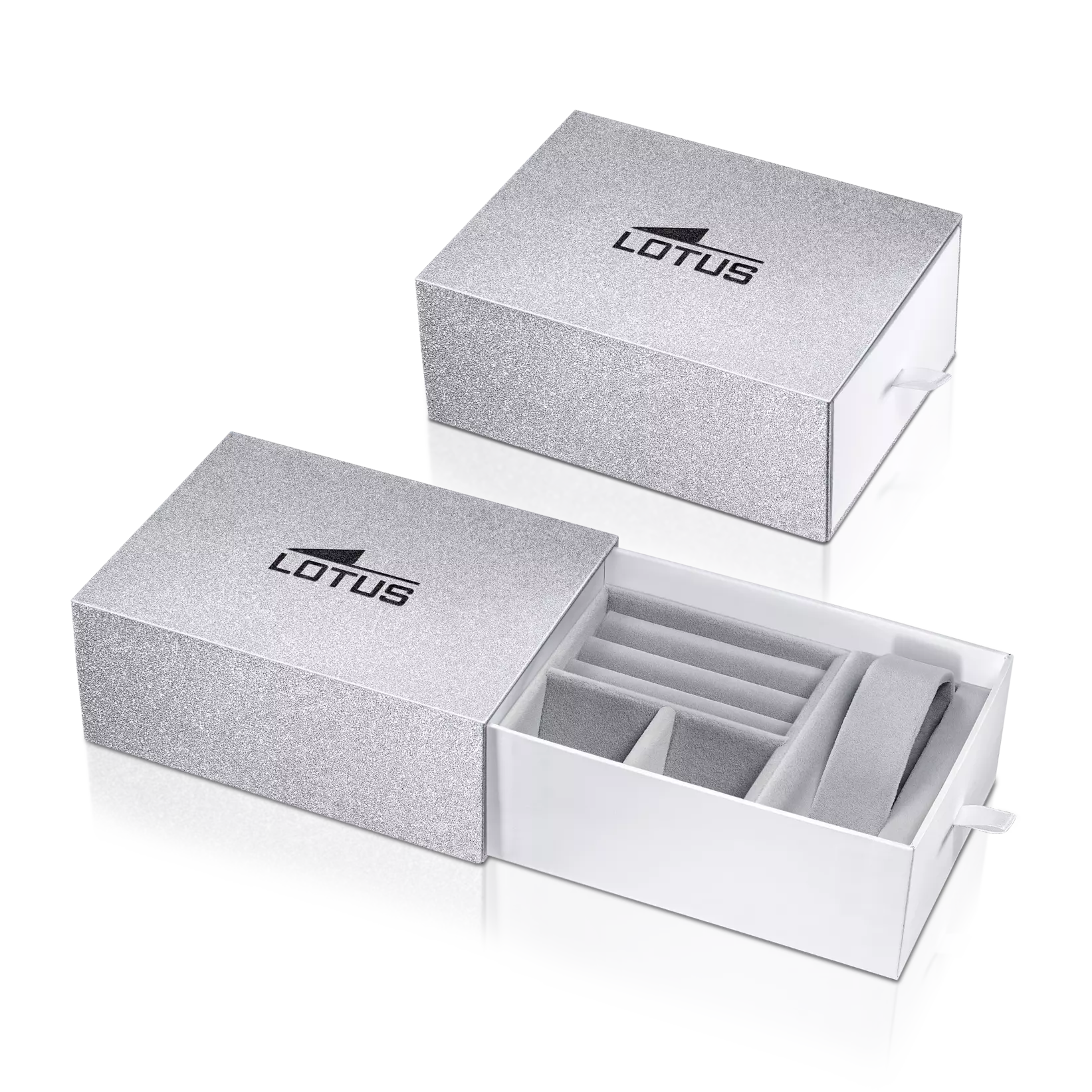 Lotus Square White Dial Gold Women's Watch | 18970/1