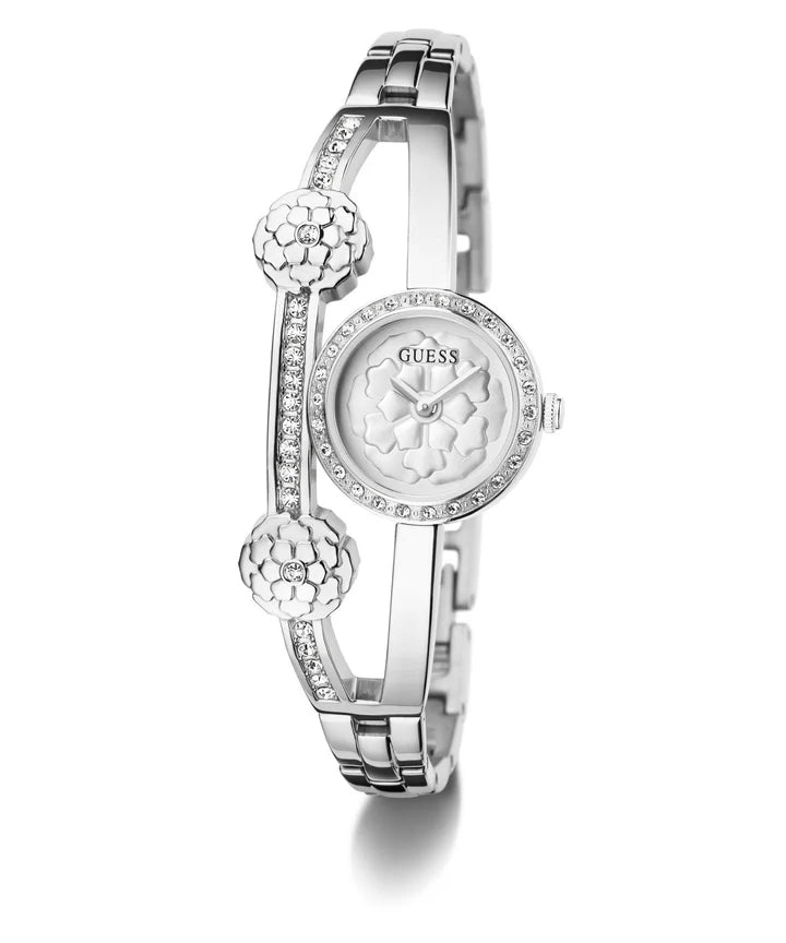 Guess Chloe Silver Tone Recycled Steel Women's Watch | GW0756L1