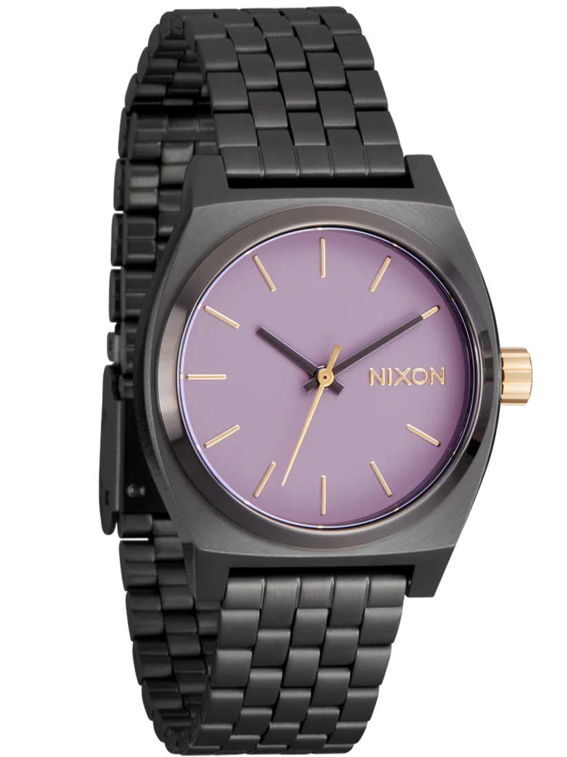 NIXON Gunmetal Lavender Gold Unisex Watch | A11305271-00