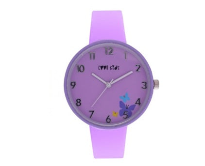 Cool Kids Secret Garden Round Lilac Dial Lilac Strap Children's Watch | CL239V